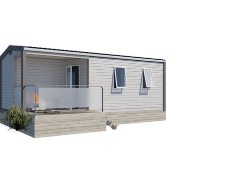 MOBILHOME 4 personnes - Loggia Confort 2 chambres terrasse intégrée + climatisation + TV