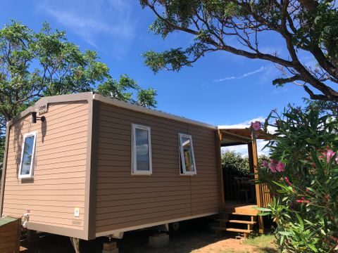 MOBILHOME 4 personnes - Loggia Confort 2 chambres terrasse intégrée + climatisation + TV