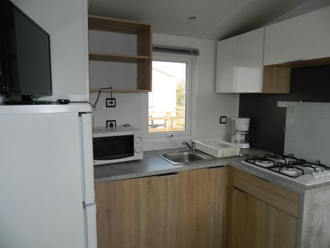 MOBILHOME 8 personnes - Mobil home Confort 28 à 35m² (3 chambres) + Terrasse avec vue mer 6/8 pers