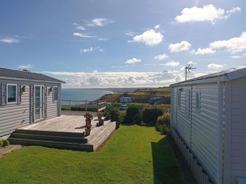 MOBILHOME 6 personnes - Mobil home Premium 38m² (2 chambres) + Terrasse - vue mer + Accès vélo maritime 4/6 pers