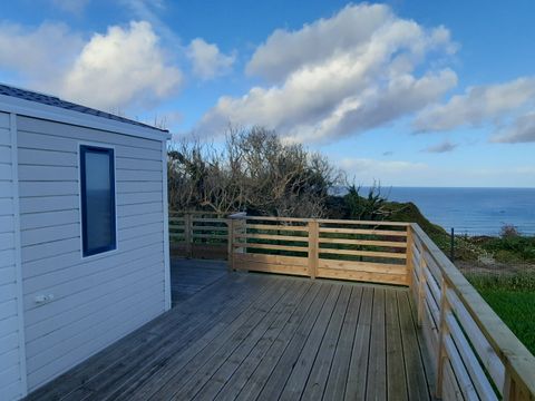 MOBILHOME 8 personnes - PREMIUM 36m² (3 chambres) + Terrasse - vue mer