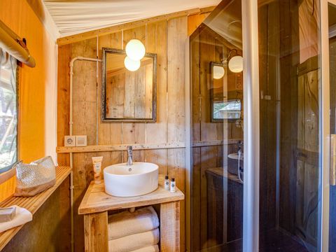 TENTE TOILE ET BOIS 5 personnes - LODGE SAFARI 5p 2ch ****