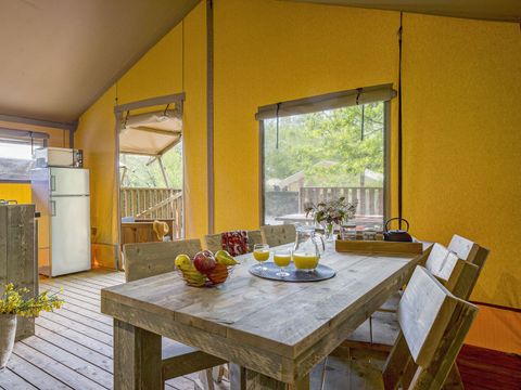 TENTE TOILE ET BOIS 5 personnes - LODGE SAFARI 5p 2ch ****