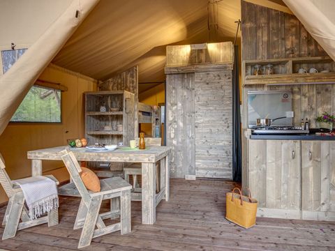 TENTE TOILE ET BOIS 4 personnes - LODGE 4p 2ch ****