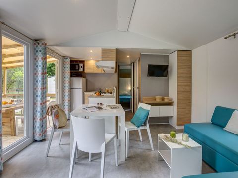 MOBILHOME 6 personnes - COTTAGE Roselière 6p 3ch 2SdB clim PREMIUM