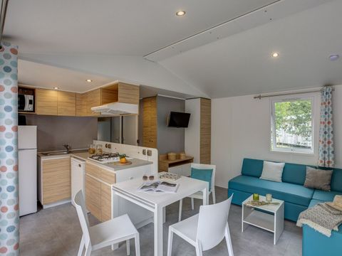 MOBILHOME 6 personnes - COTTAGE Roselière 6p 3ch 2SdB clim PREMIUM