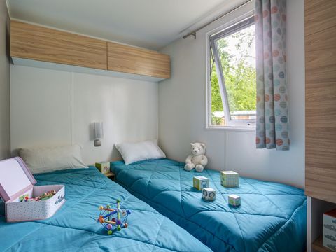 MOBILHOME 6 personnes - COTTAGE Roselière 6p 3ch 2SdB clim PREMIUM