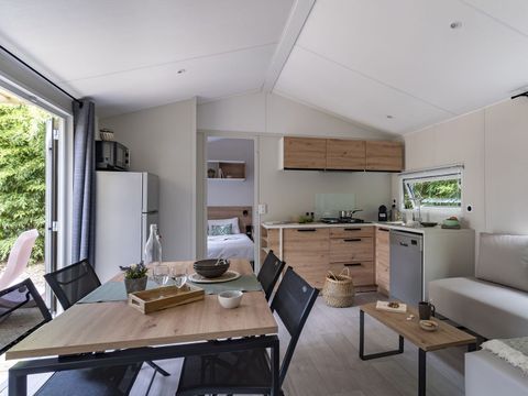 MOBILHOME 6 personnes - COTTAGE MIMOSAS 6p 3ch 2SdB clim PREMIUM
