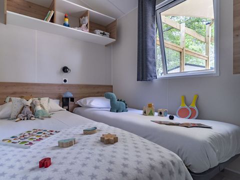 MOBILHOME 6 personnes - COTTAGE MIMOSAS 6p 3ch 2SdB clim PREMIUM