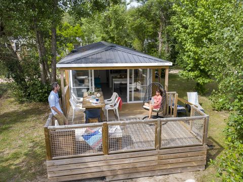 MOBILHOME 4 personnes - COTTAGE Roselière 4p 2ch clim PREMIUM