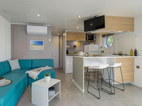 MOBILHOME 4 personnes - COTTAGE Roselière 4p 2ch clim PREMIUM