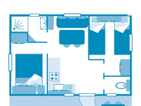 MOBILHOME 4 personnes - Cottage 4p 2ch **