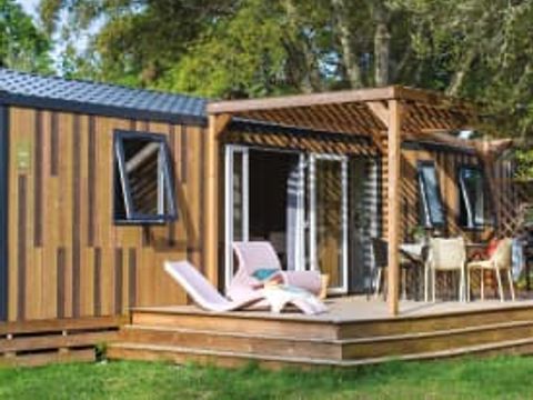MOBILHOME 6 personnes - Cottage Mimosas 6p 3ch 2SdB Clim Premium