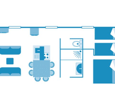 MOBILHOME 4 personnes - Cottage 4p 2ch ****