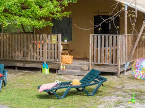 Tente en toile et en bois 5 personnes - Lodge Safari 5p 2ch ****