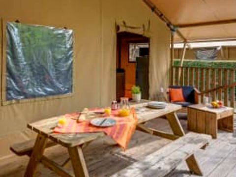 Tente en toile et en bois 5 personnes - Lodge Safari 5p 2ch ****
