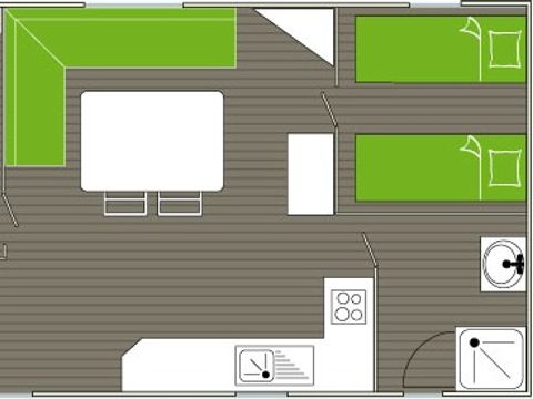 MOBILHOME 4 personnes - Petit Idéal Malin 2CH - 4P