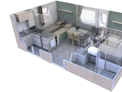 MOBILHOME 4 personnes - MH2 24 m²