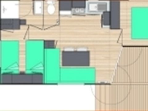 MOBILHOME 6 personnes - MH2 28 m²