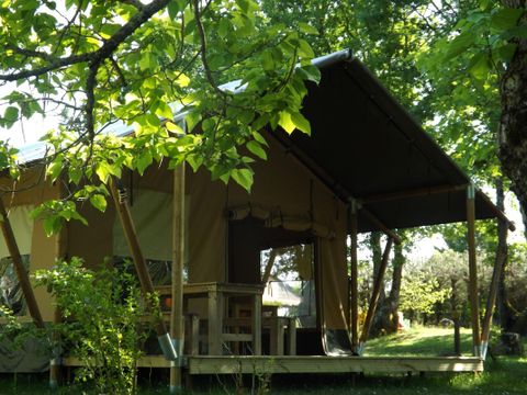 TENTE TOILE ET BOIS 5 personnes - Safari sans sanitaires