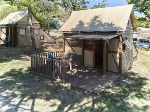 Tente en toile et en bois 4 personnes - Caba-Logde Evasion