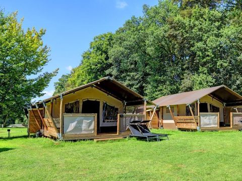 TENTE TOILE ET BOIS 5 personnes - Safari avec sanitaires 5 personnes VODA