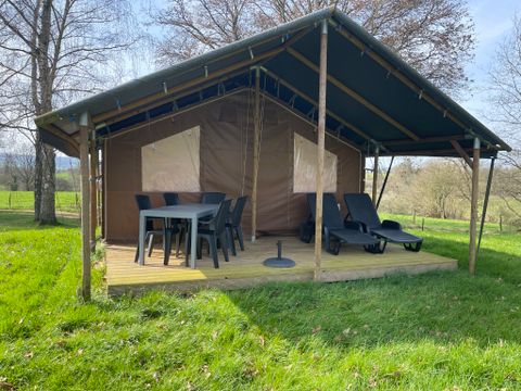 Tente en toile et en bois 5 personnes - Coco (Safari lodge)