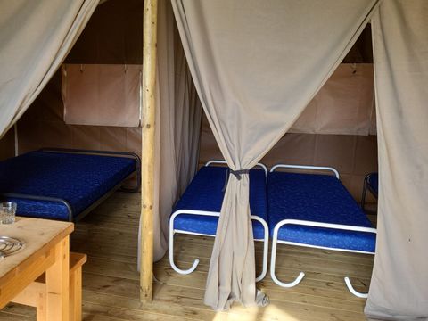Tente en toile et en bois 5 personnes - Coco (Safari lodge)