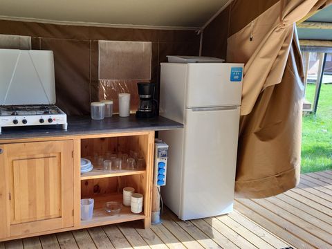 Tente en toile et en bois 5 personnes - Coco (Safari lodge)