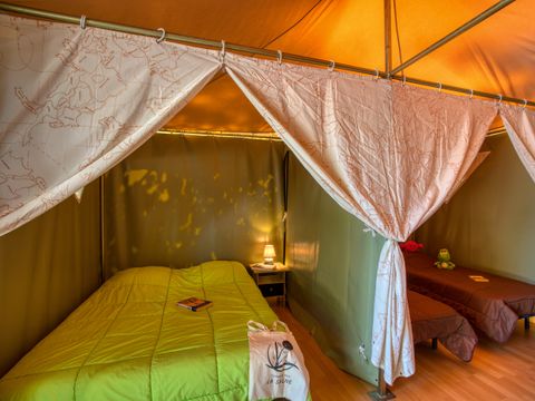 Bungalow toilé 4 personnes - Eco 16m² (2 chambres) 4 pers
