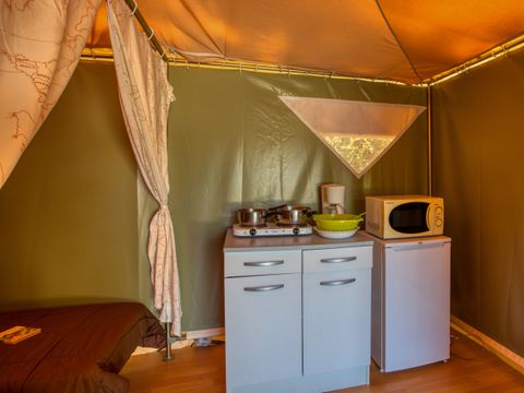 Bungalow toilé 4 personnes - Eco 16m² (2 chambres) 4 pers