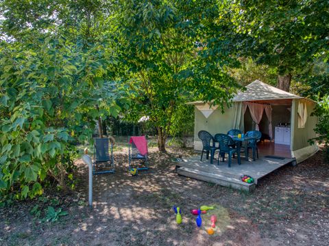 Bungalow toilé 4 personnes - Eco 16m² (2 chambres) 4 pers
