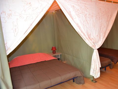 Bungalow toilé 4 personnes - Eco 16m² (2 chambres) 4 pers