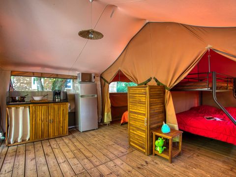 TENTE 5 personnes - Freeflower Confort 40m² (2 chambres) - sans sanitaire + terrasse couverte