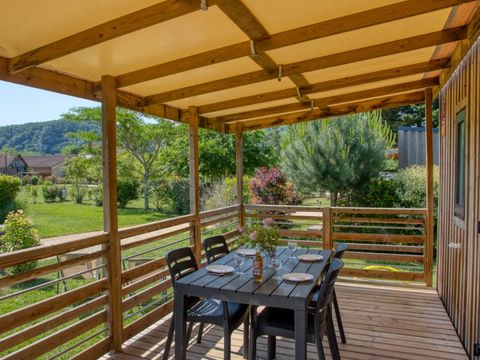 Mobilhome 4 personnes - Premium 34m² - 2 chambres - Climatisation - Lave-vaiselle - TV