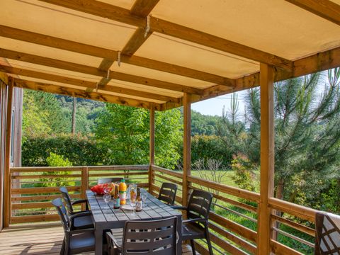 MOBILHOME 6 personnes - Mobil-home Premium 36m² (3 chambres) - climatisation + lave-vaiselle + TV 6 pers. 