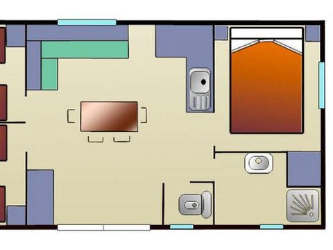 MOBILHOME 6 personnes - Loisir Confort 32m²