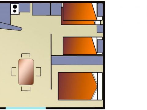 BUNGALOW TOILÉ 5 personnes - Bengali (sans sanitaires)
