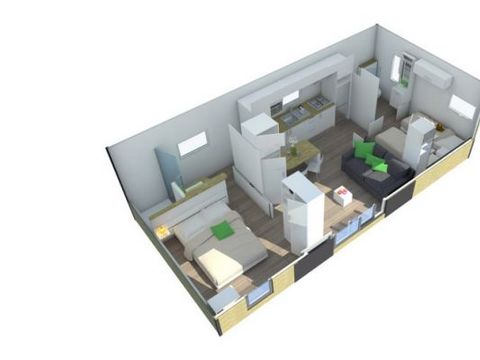 MOBILHOME 4 personnes - Loisir Prestige LUXE TAOS 40m²