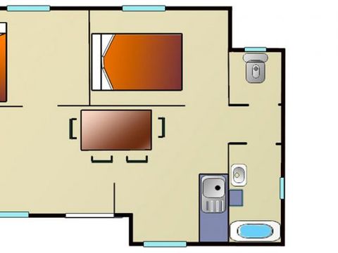 BUNGALOW 5 personnes - Confort