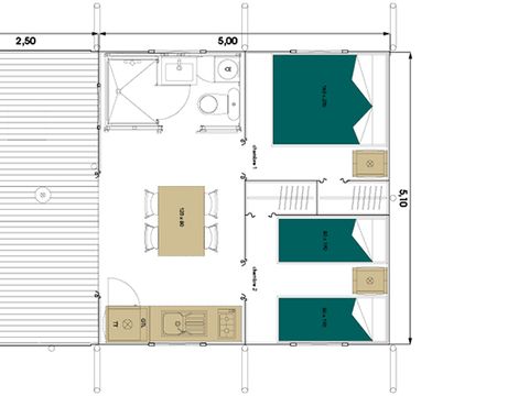 Tente en toile et en bois 5 personnes - BIRDYLODGE