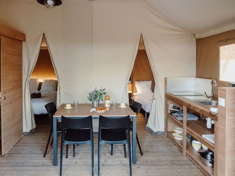 TENTE TOILE ET BOIS 5 personnes - BIRDYLODGE