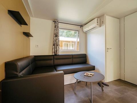 MOBILHOME 4 personnes - Mobil-home | Premium | 2 Ch. | 4 Pers. | Terrasse surélevée | 2 SDB | Clim. | TV