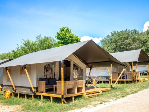 TENTE TOILE ET BOIS 5 personnes - Valkanela - Tente Safari Confort