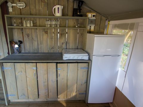 TENTE TOILE ET BOIS 5 personnes - Valkanela - Tente Safari de luxe