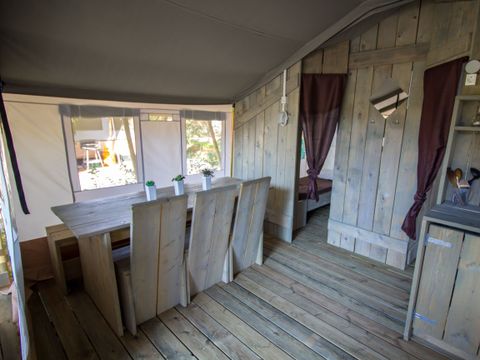 TENTE TOILE ET BOIS 5 personnes - Valkanela - Tente Safari de luxe