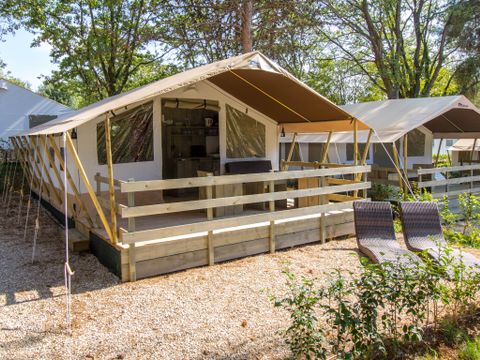 TENTE TOILE ET BOIS 5 personnes - Valkanela - Tente Safari de luxe
