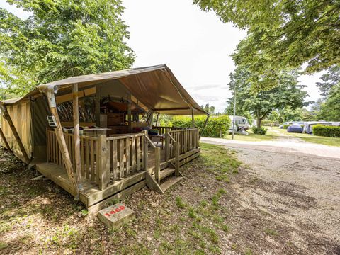 Tente en toile et en bois 5 personnes - Valkanela - Tente Safari Relax