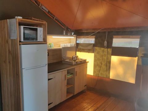 TENTE TOILE ET BOIS 5 personnes - Valkanela - Tente Safari Relax