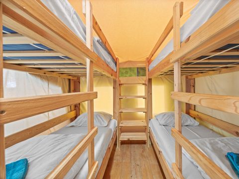 TENTE TOILE ET BOIS 5 personnes - Valkanela - Tente Safari Relax